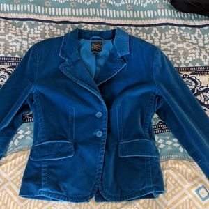 Lucky Blue velvet blazer